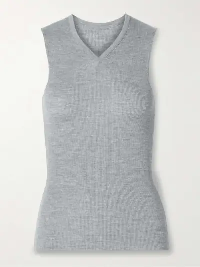 Renato Ribbed Wool-Blend Jersey Tank