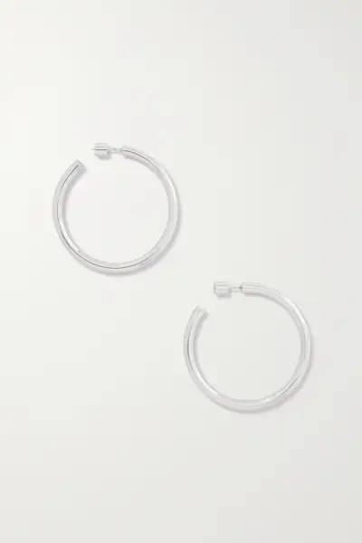 Baby Lilly Silver-Plated Hoop Earrings