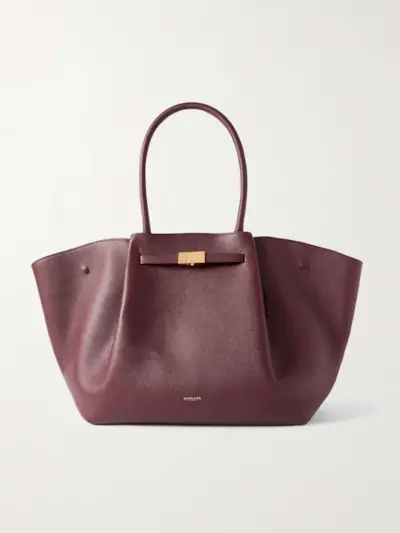 New York Textured-Leather Tote