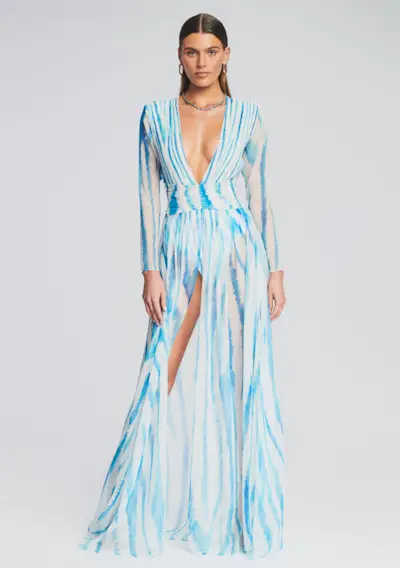 Retrofête + Angela Silk Chiffon Dress