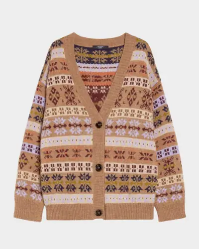 Eccelso Geometric Intarsia Sweater