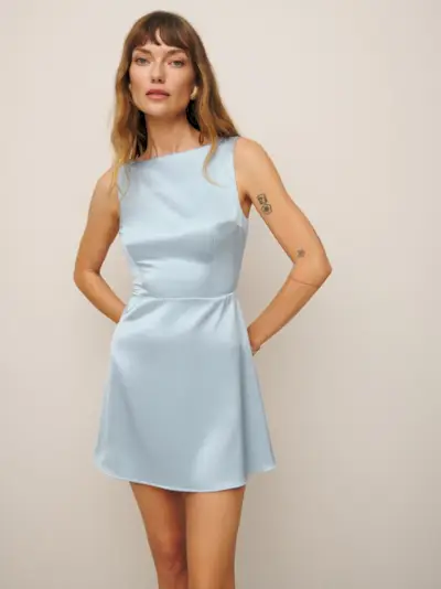 Reformation + Zenni Satin Dress