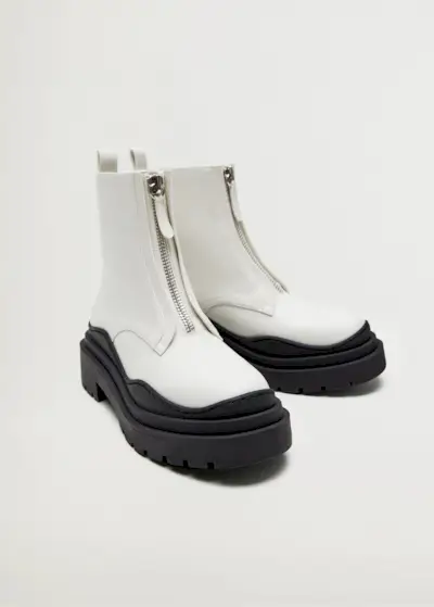 Mango + Zipper Platform Boots