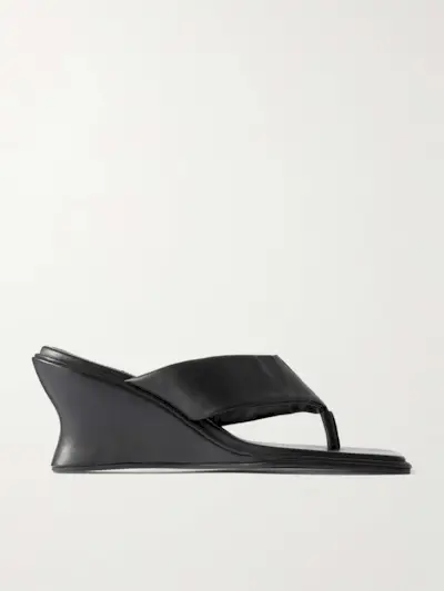 Leather Wedge Sandals