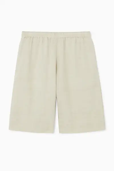 Elasticated Linen Shorts