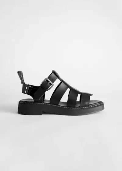 & Other Stories + Chunky Leather Gladiator Sandals