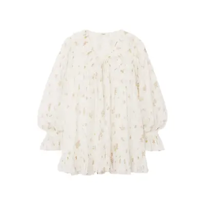 Sheer Jersey Goddess Dress in Orange, Size 2