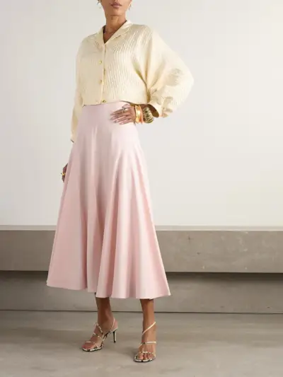 Women's Compact Cotton Skirt in Ballerina