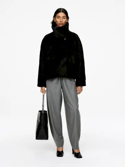 Wool-Alpaca Blend Jacket – Black – Women – Arket Gb