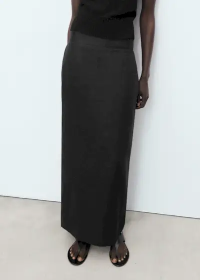 Linen Pencil Skirt - Women | Mango United Kingdom