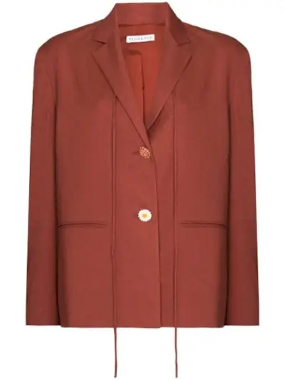 Rejina Pyo + Tie-Fastening Detail Single-Breasted Blazer