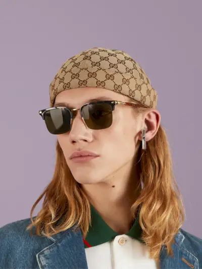 Gucci + Rectangular Sunglasses