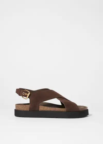 Criss-Cross Leather Sandals