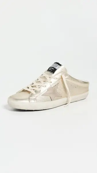 Golden Goose Super-Star Sabot Laminated Sneakers