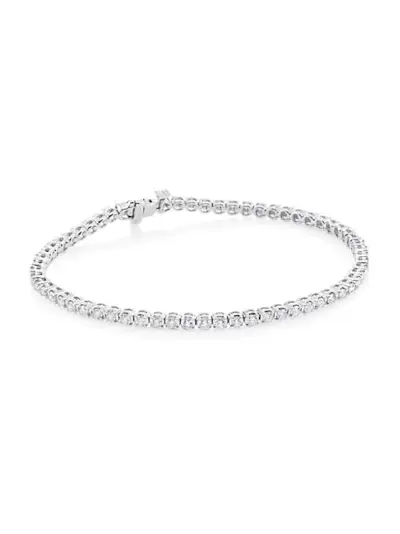 Saks Fifth Avenue Collection + 14k White Gold & 2 Tcw Diamond Tennis Bracelet