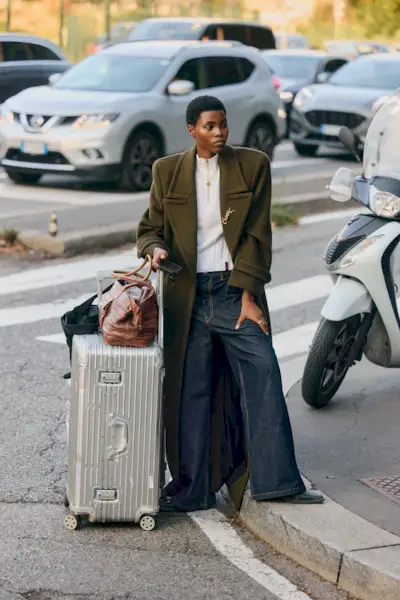 Street style image in Milan.