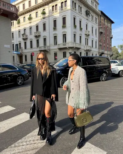 Street style image in Milan.