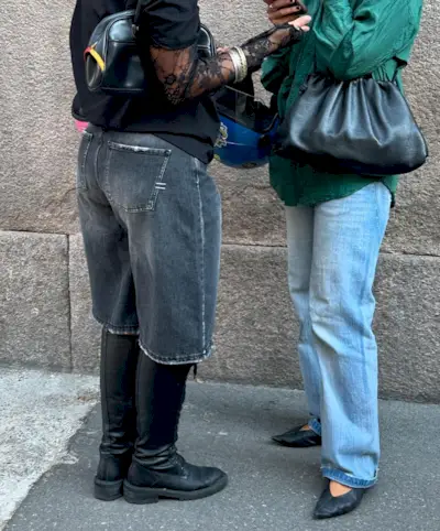 Street style image in Milan.