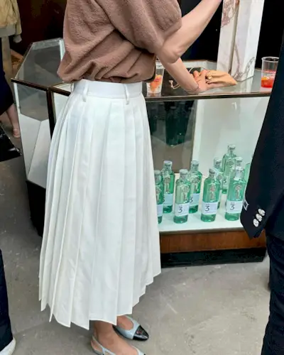 Street style image in Milan.