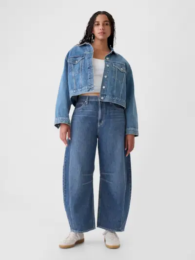 GAP , Blue High Waisted Horseshoe Jeans