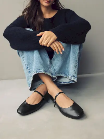 Black Standard/wide Fit Forever Comfort® Round Toe Mary Jane Shoes