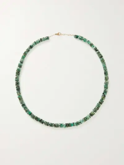 Gold Emerald Necklace
