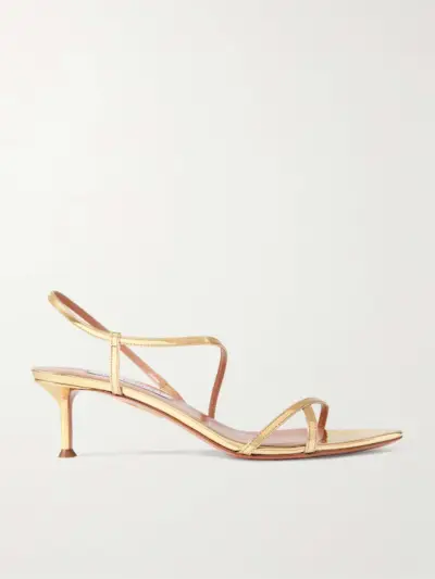 Tease 50 Metallic Leather Sandals