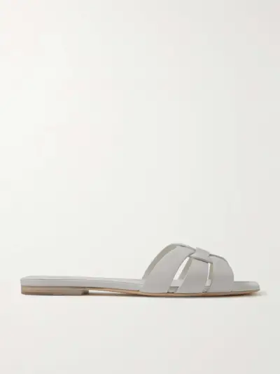 Tribute Woven Leather Slides