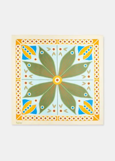 Gg Belt Print Silk Scarf