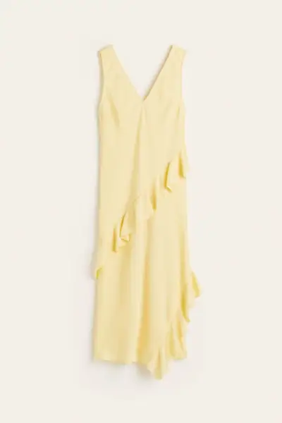 Flounce-Trimmed Dress