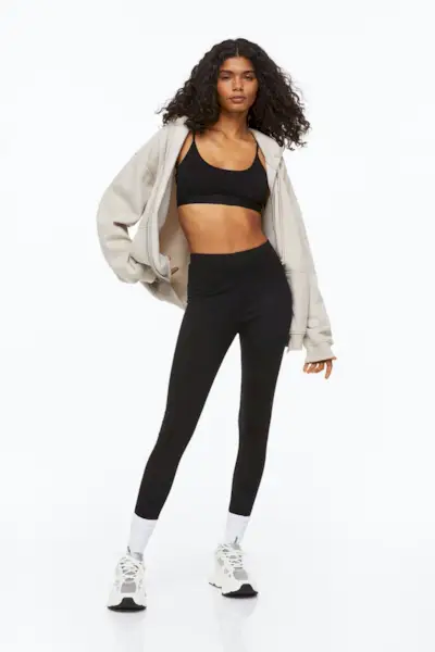 H&M + Cotton Jersey Leggings