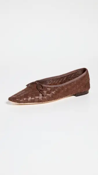 Loeffler Randall + Landry Woven Leather Ballet Flats