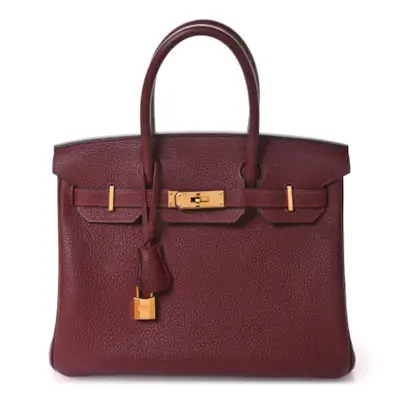 Hermes Togo Birkin 30 Rouge H