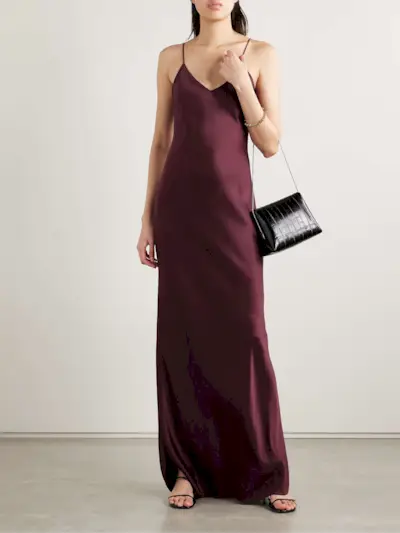 Cami Silk-Satin Gown