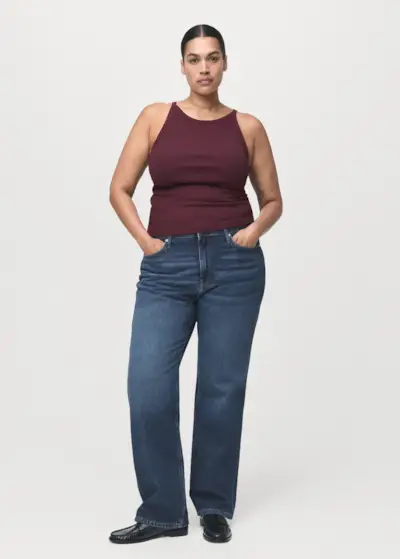 Matilda High-Rise Straight Jeans - Women | Mango United Kingdom