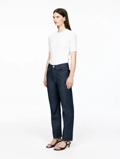Jade Cropped Slim Jeans – Dark Blue – Women – Arket Gb