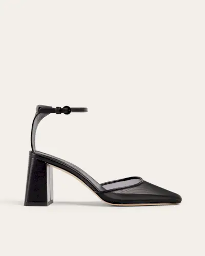 Felice Pump, Black Mesh