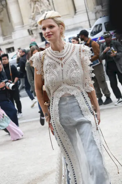 An image of Pixie Geldof wearing a Zimmermann dress.