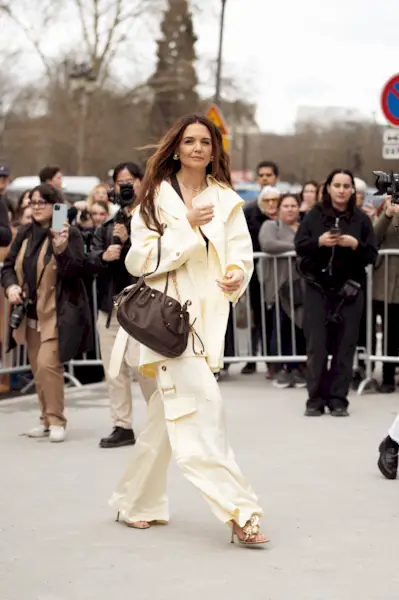 An image of Katie Holmes wearing a Zimmermann dress.