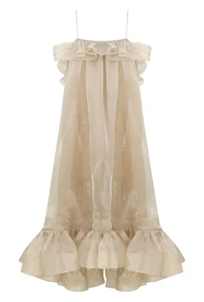 An image of @lefevrediary wearing a Zimmermann dress.