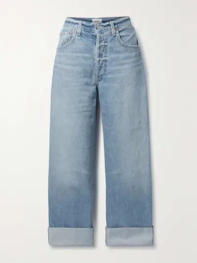 Ayla Baggy High-Rise Wide-Leg Organic Jeans
