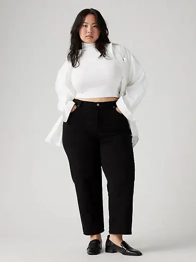 Ribcage Straight Ankle Jeans (plus)