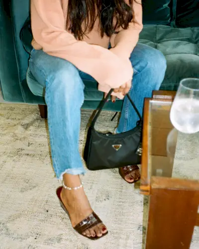 An image of @monikh carrying one of the most popular designer handbags.