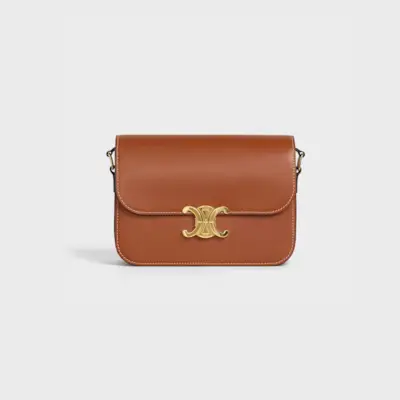 Celine + Medium Triomphe Bag in Natural