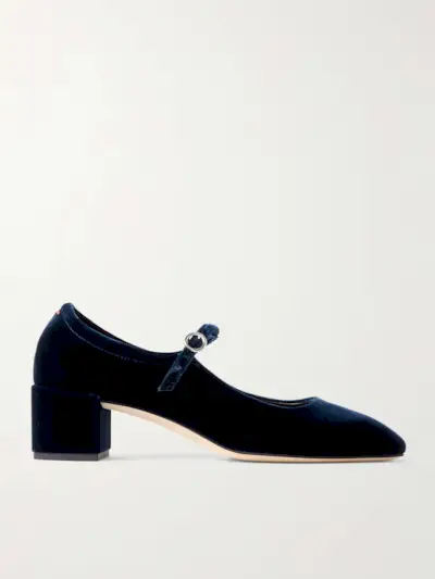 Aline Velvet Mary Jane Pumps