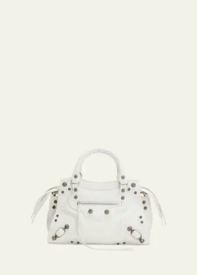 Balenciaga + Cagole XS Leather Top-Handle Bag