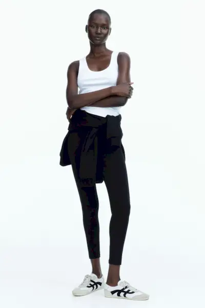 Cotton-Blend Leggings