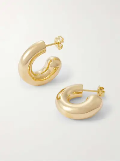 The Rose Gold-Plated Hoop Earrings