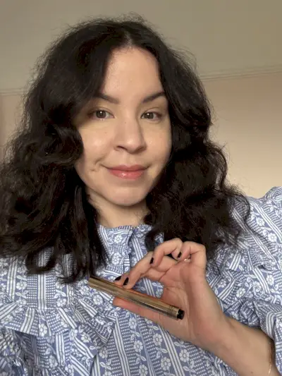 Mica Ricketts after applying YSL Touche Eclat