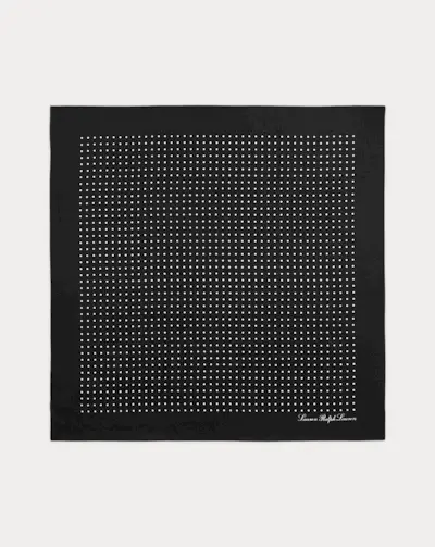 Polka Dot Silk Twill Square Scarf